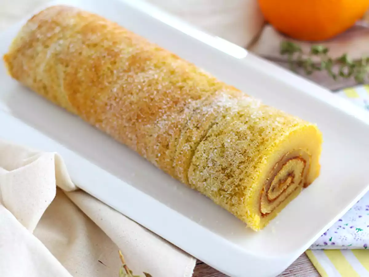 Portugisisk apelsinrulltårta - Torta de laranja - foto 2