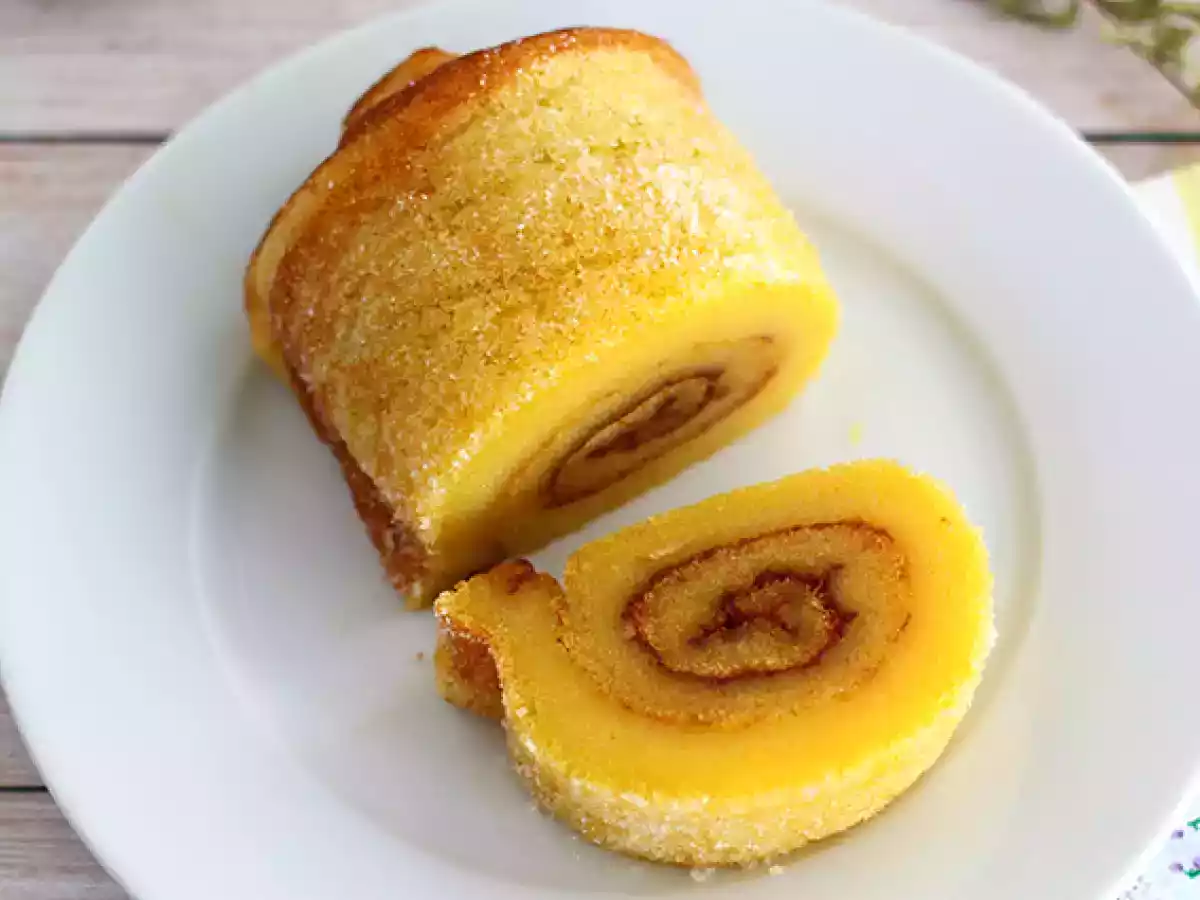 Portugisisk apelsinrulltårta - Torta de laranja - foto 3