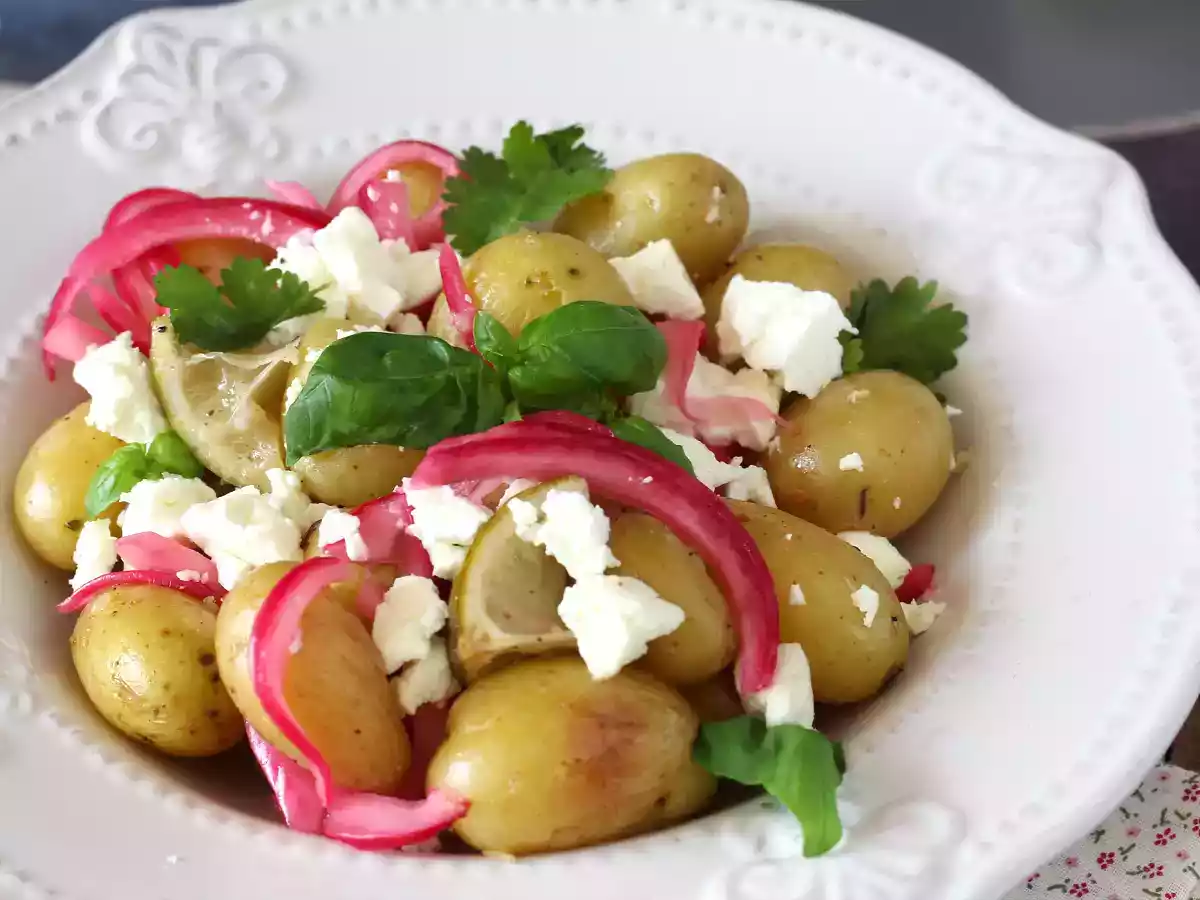 Potatis en papillote med citron och fetaost - foto 4