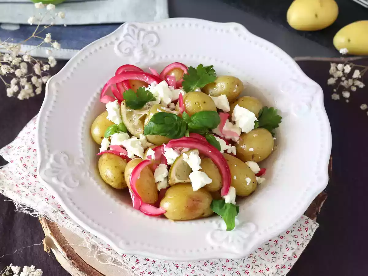 Potatis en papillote med citron och fetaost - foto 5