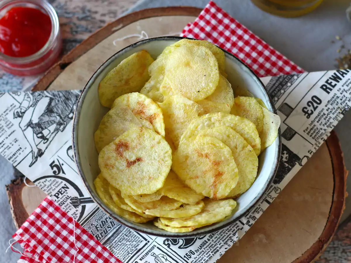 Potatischips i mikrovågsugn - foto 2