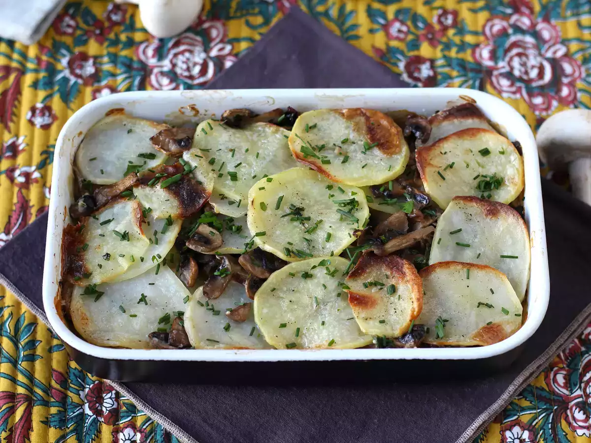 Potatisgratäng med champinjoner - foto 5