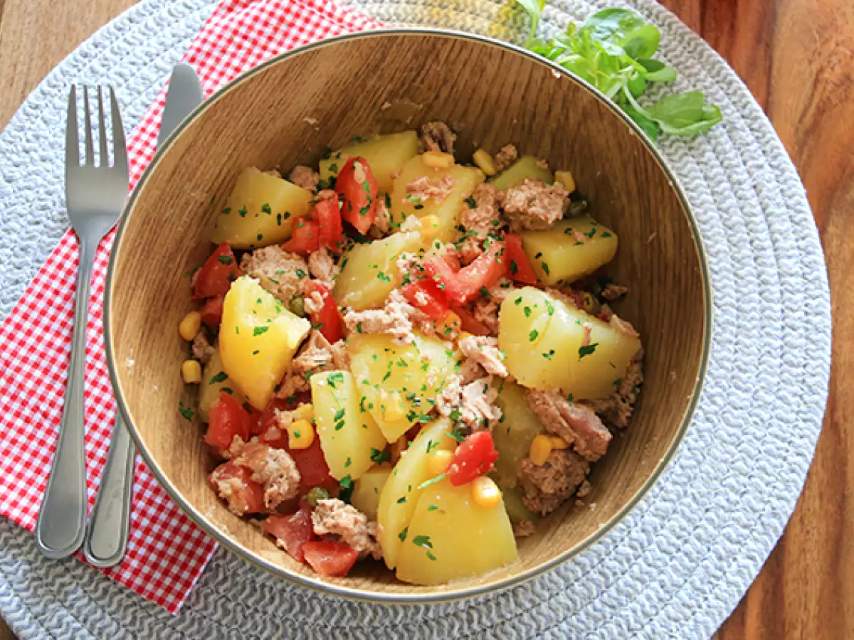 Potatissallad med tonfisk och tomat - foto 2