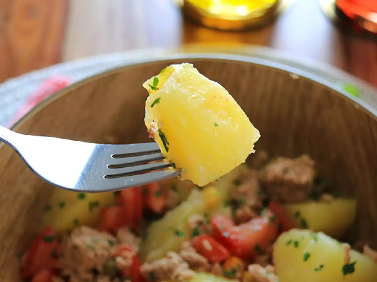 Potatissallad med tonfisk och tomat - foto 4