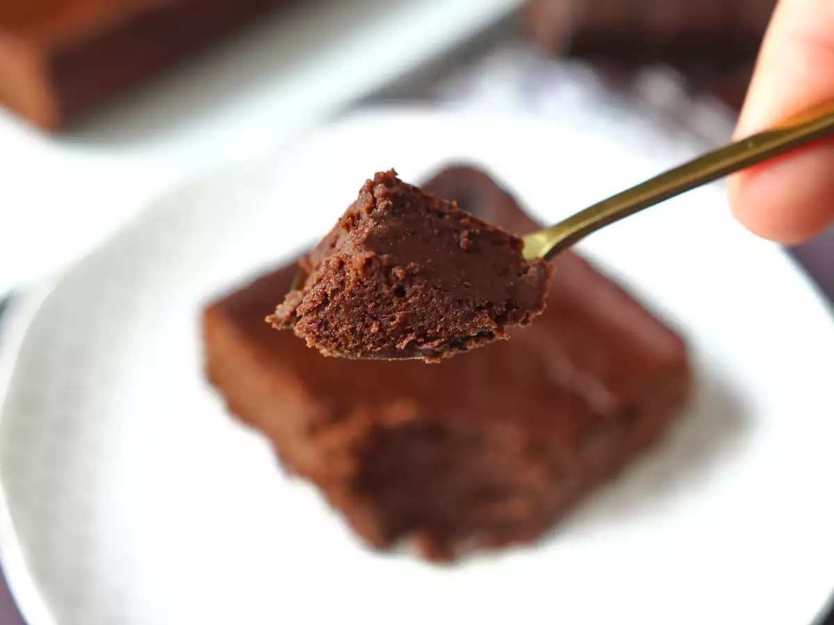 Proteinbrownie med choklad och röda bönor - foto 2