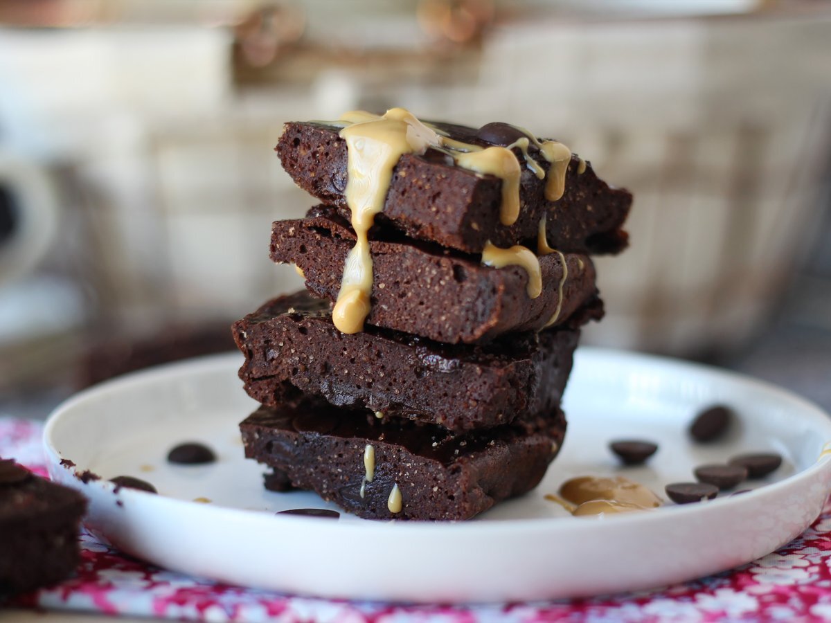 Proteinbrownie med vassle, naturligt glutenfri