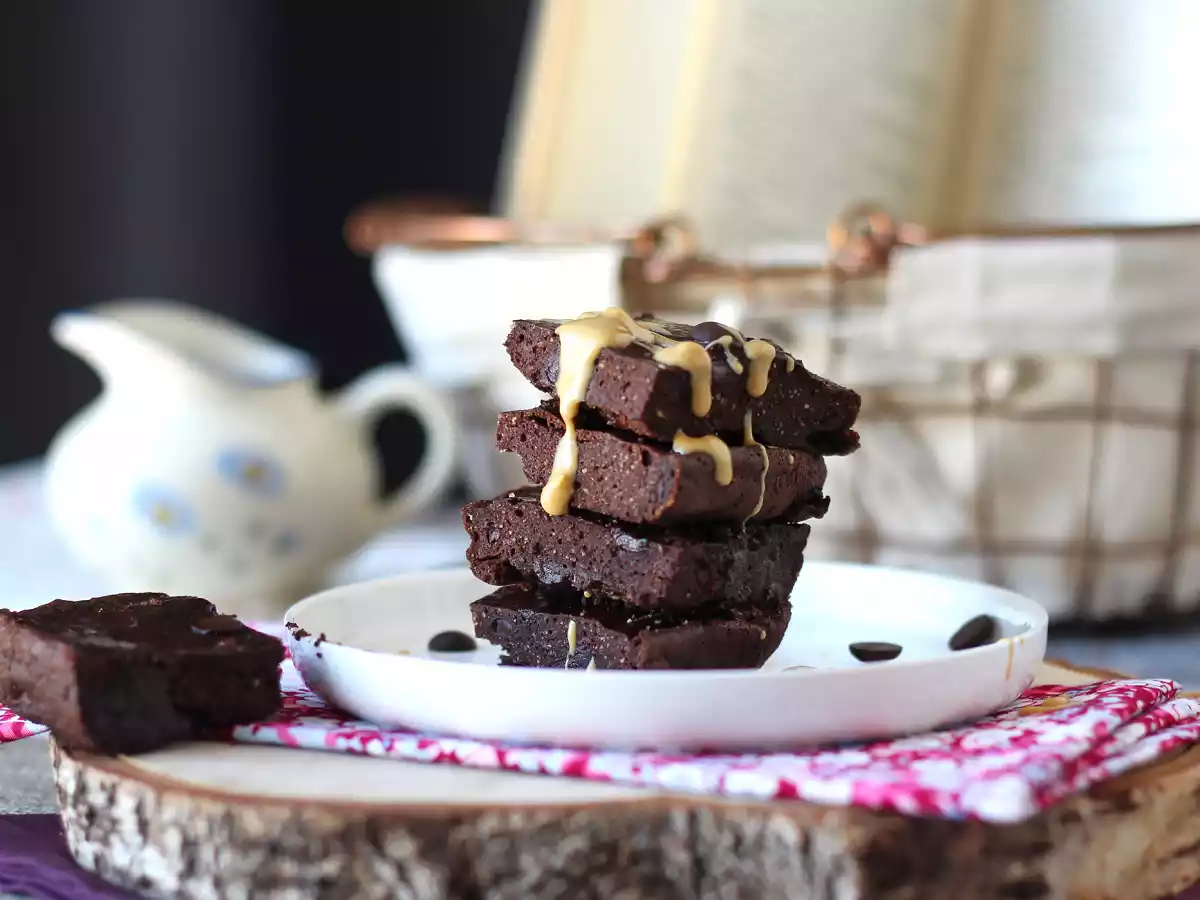 Proteinbrownie med vassle, naturligt glutenfri - foto 3