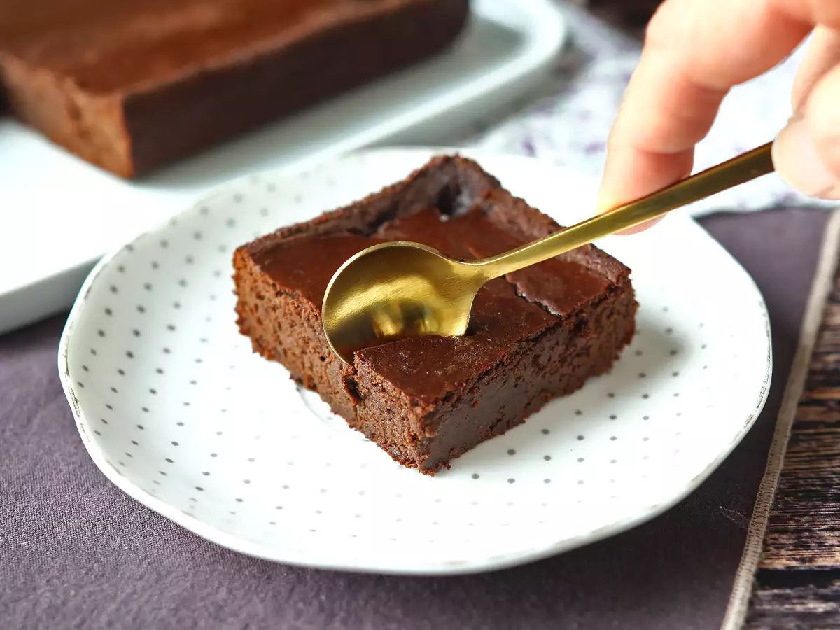 Proteinbrownies med choklad och röda bönor - foto 5