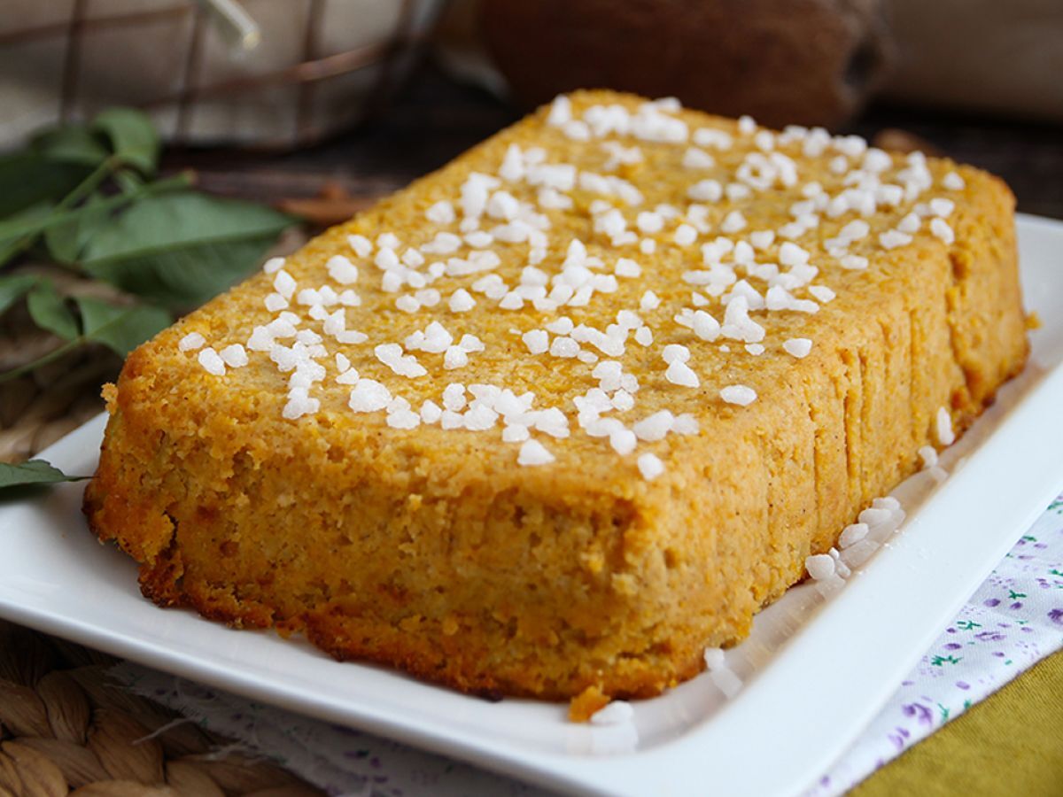 Pumpa- och kokosnötskaka (lätt)