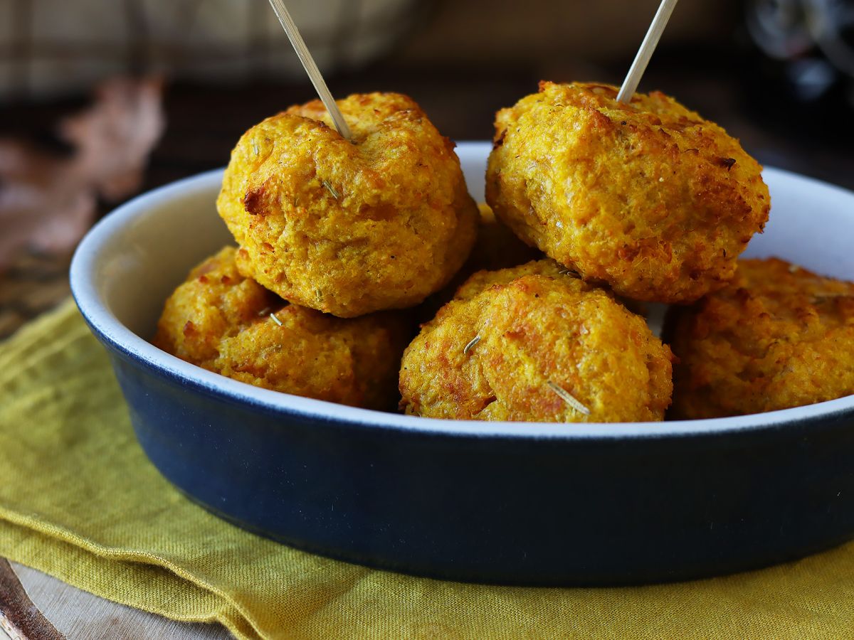 Pumpaköttbullar i luftfryser