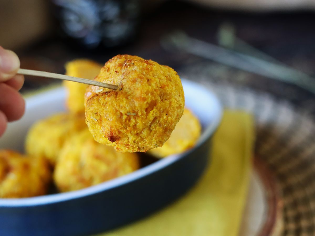 Pumpaköttbullar i luftfryser - foto 4