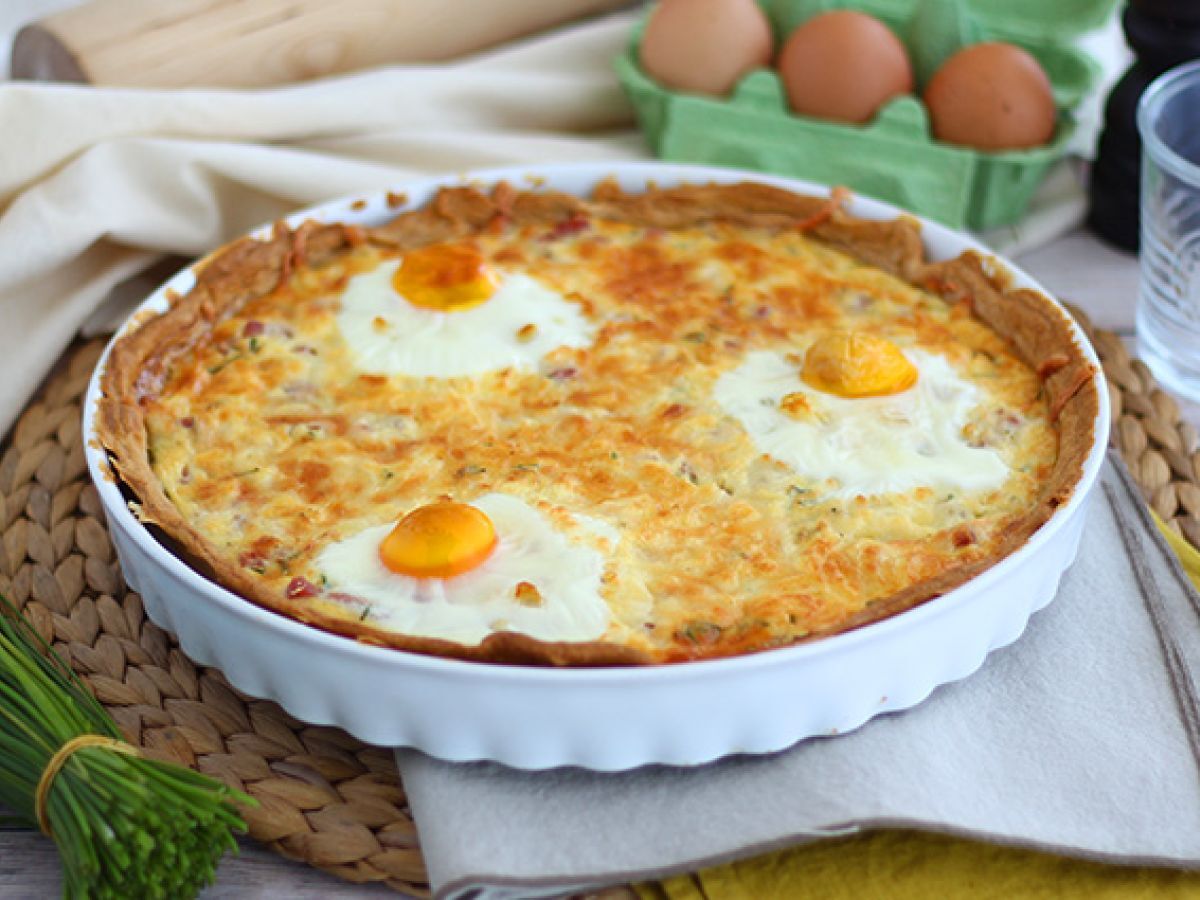 Quiche med ägg och skinka - foto 2