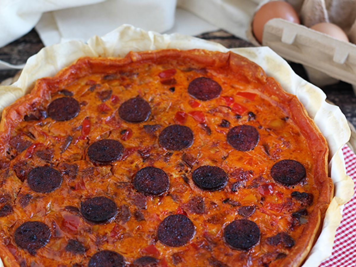 Quiche med paprika och chorizo - foto 2