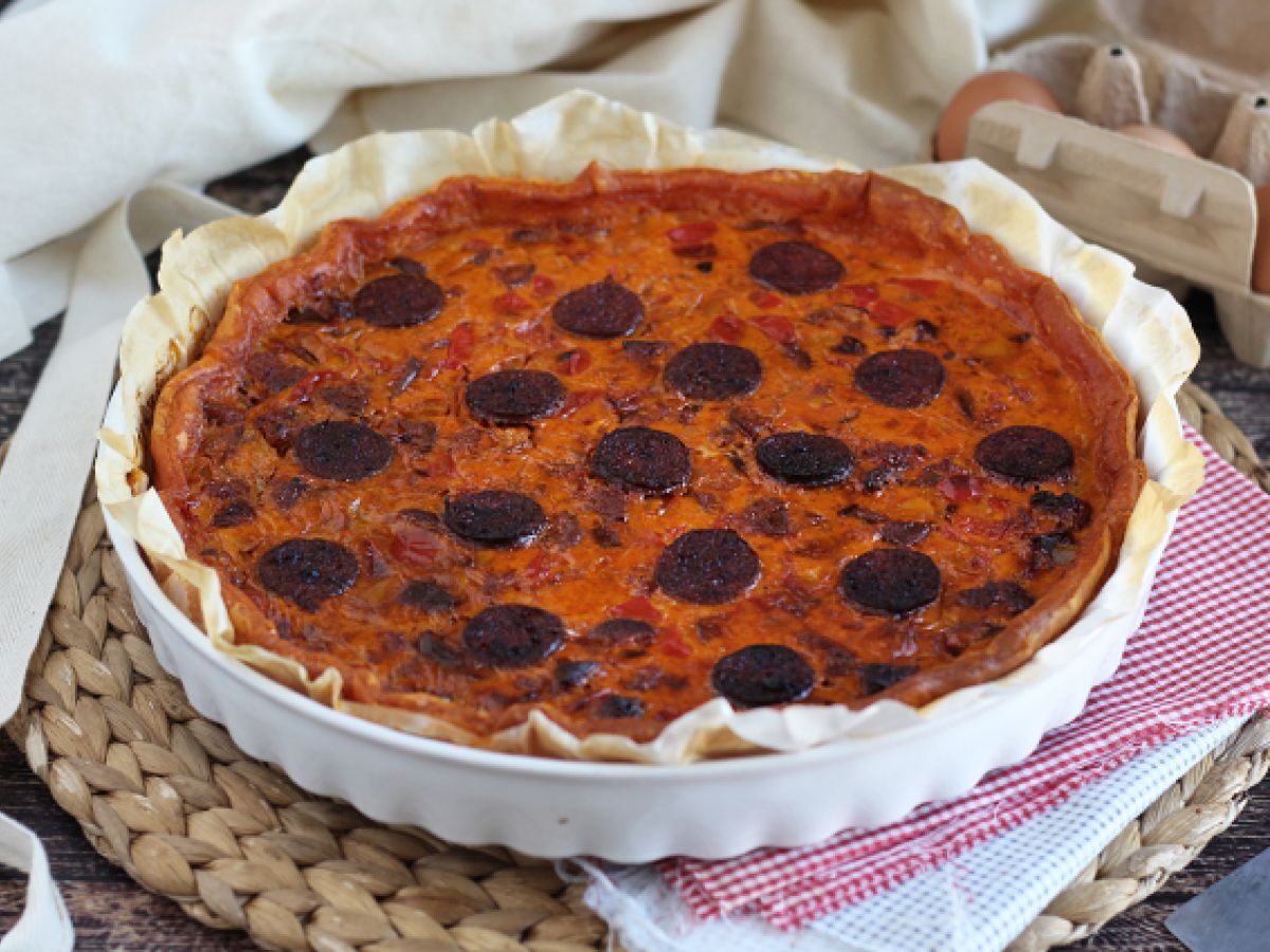 Quiche med paprika och chorizo - foto 3
