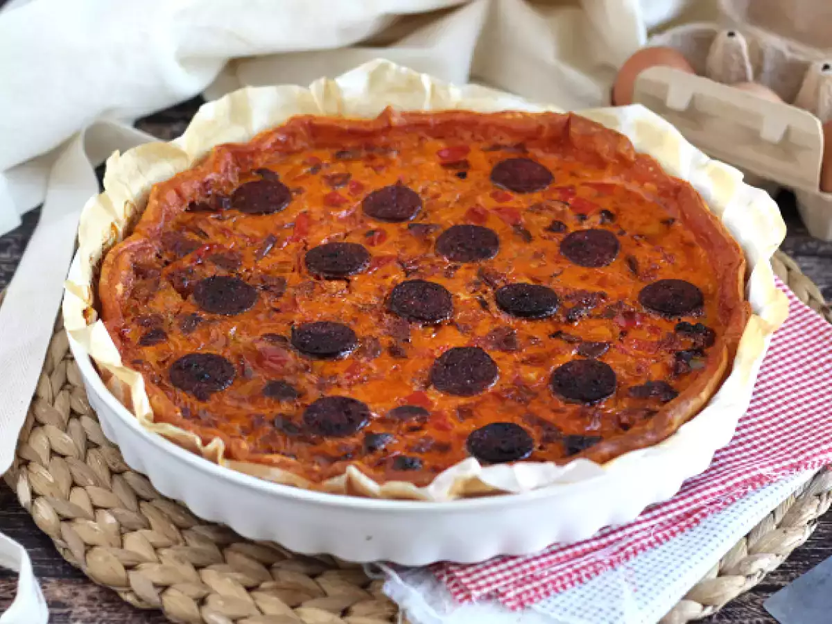 Quiche med paprika och chorizo - foto 3