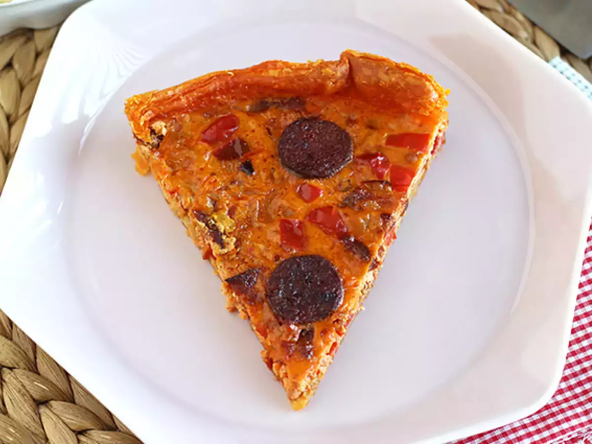 Quiche med paprika och chorizo - foto 4