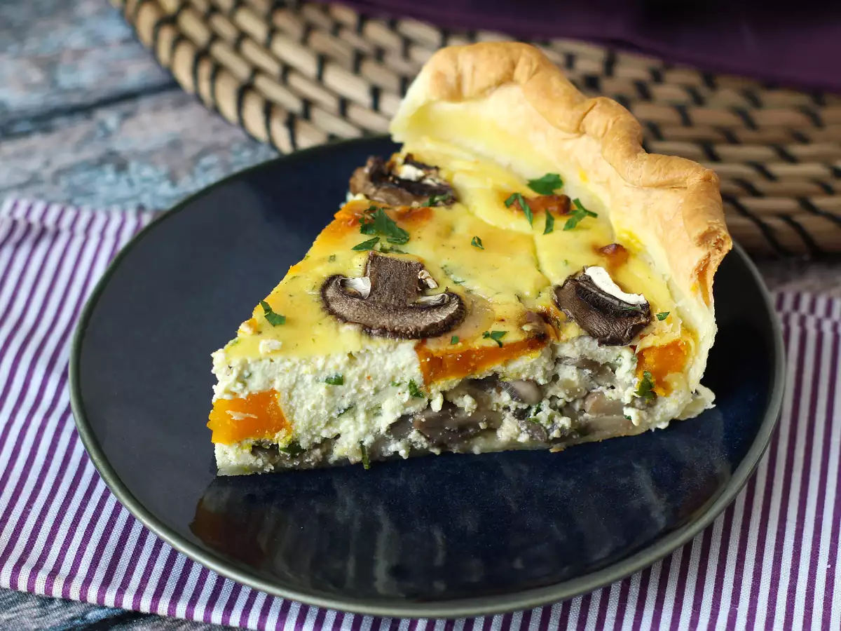 Quiche med svamp och hokkaidopumpa - foto 6