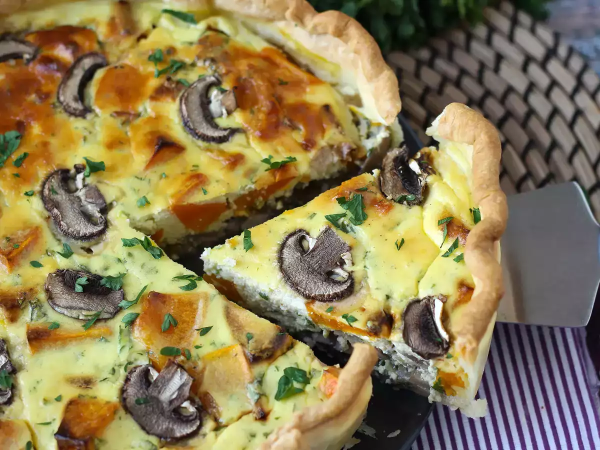 Quiche med svamp och hokkaidopumpa - foto 7