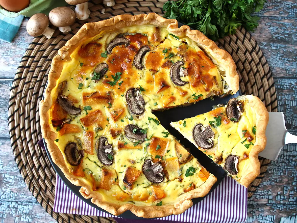 Quiche med svamp och hokkaidopumpa - foto 8