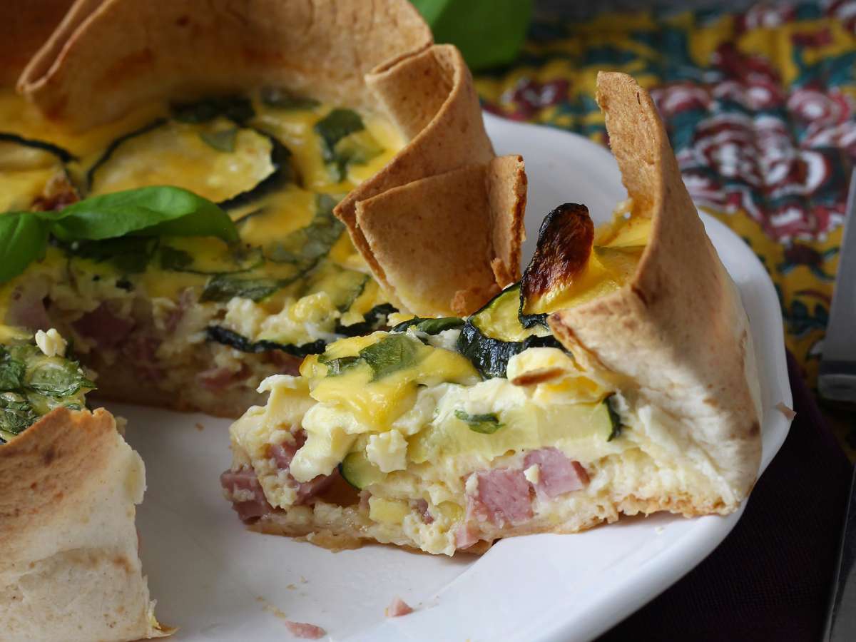 Quiche utan pajdeg med tortilla? Visst går det! Ett lätt recept