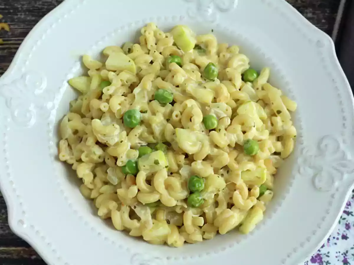 Risotto med coquilletter, ärtor, zucchini, vitlök och örtost - foto 4