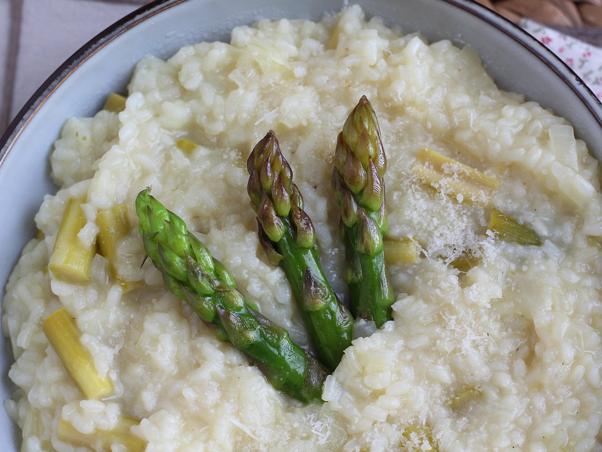 Risotto med grön sparris och parmesan - foto 2