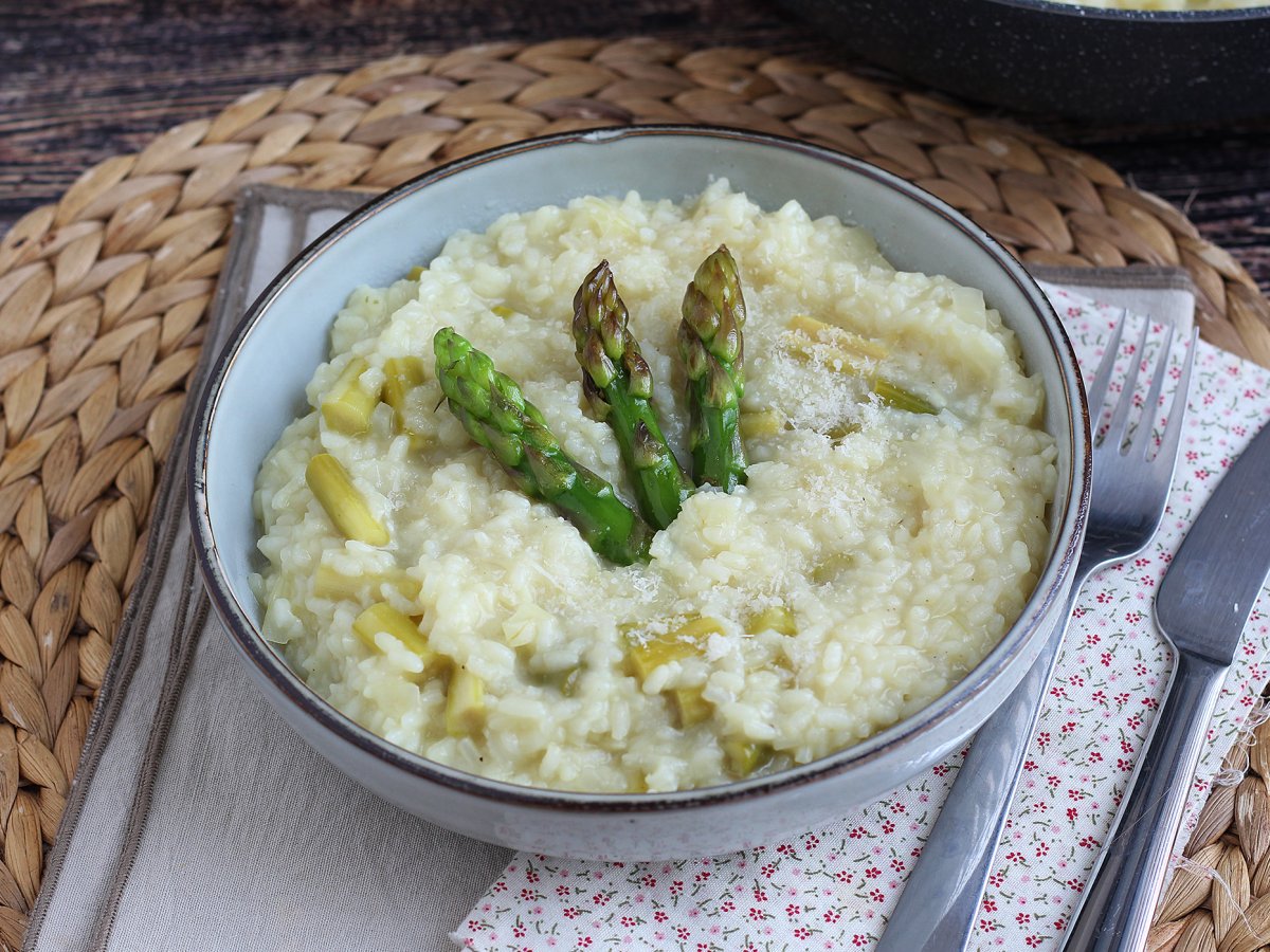 Risotto med grön sparris och parmesan - foto 3