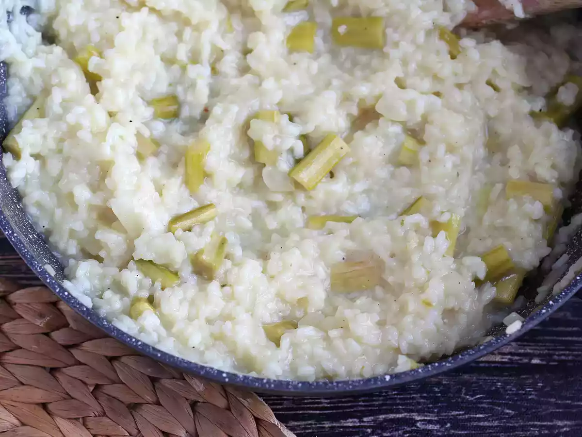 Risotto med grön sparris och parmesan - foto 4