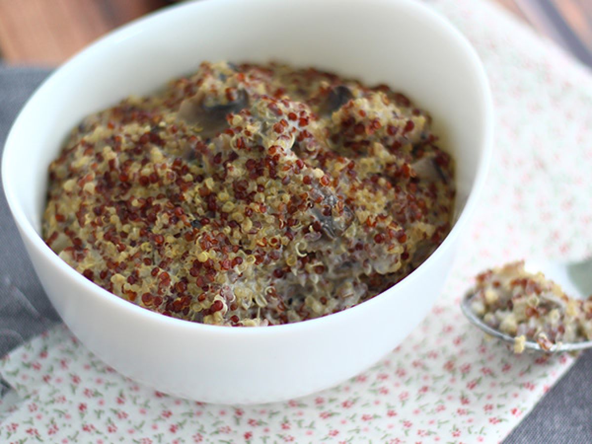 Risotto med quinoa och champinjoner - foto 3