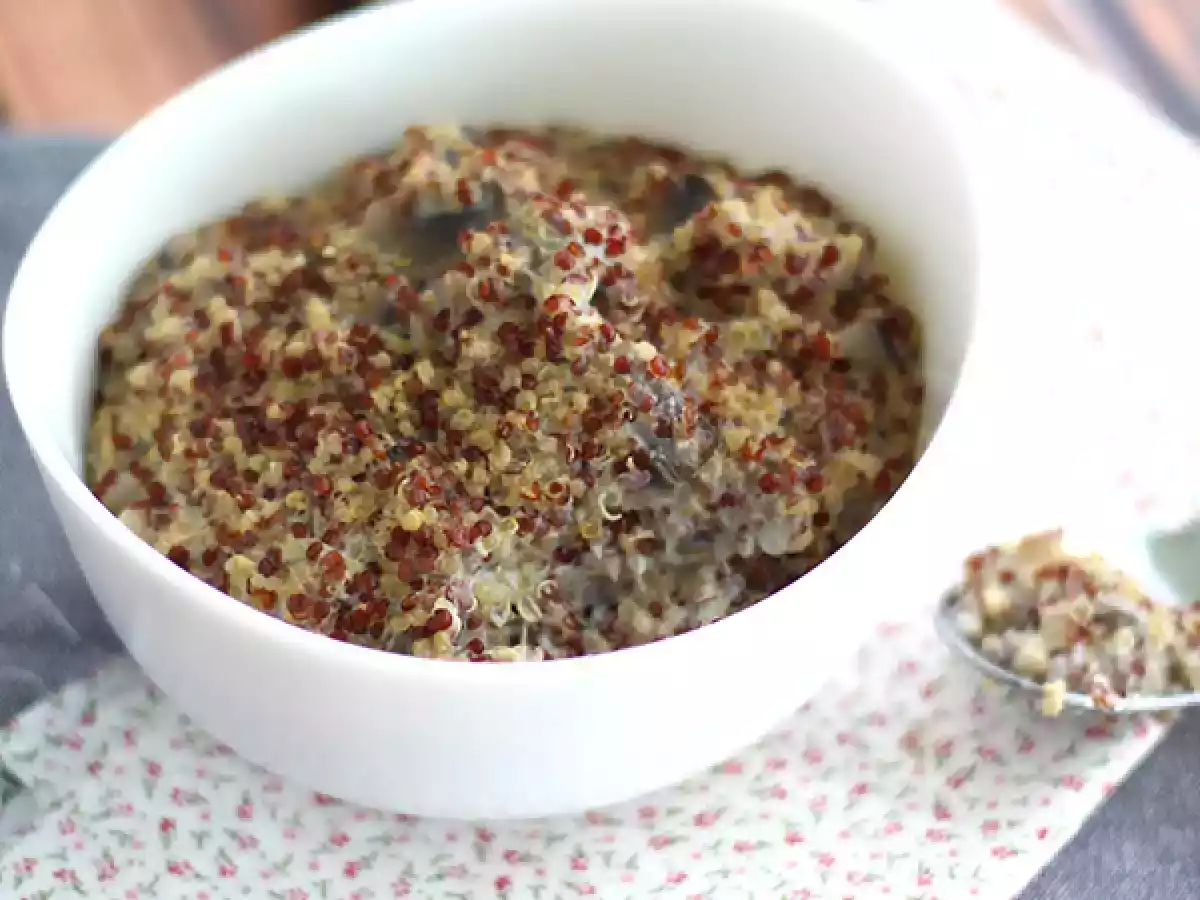Risotto med quinoa och champinjoner - foto 3