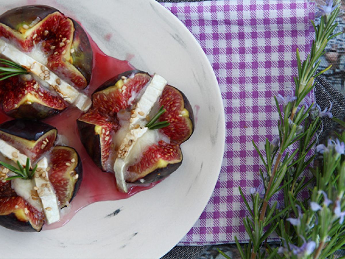 Rostade fikon med honung och getost - foto 3