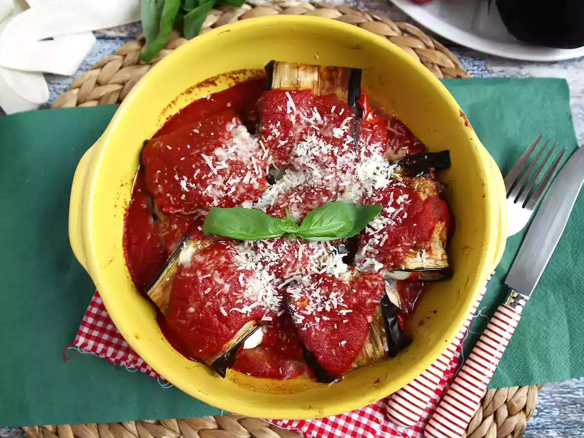Rullar med aubergine parmigiana - foto 3