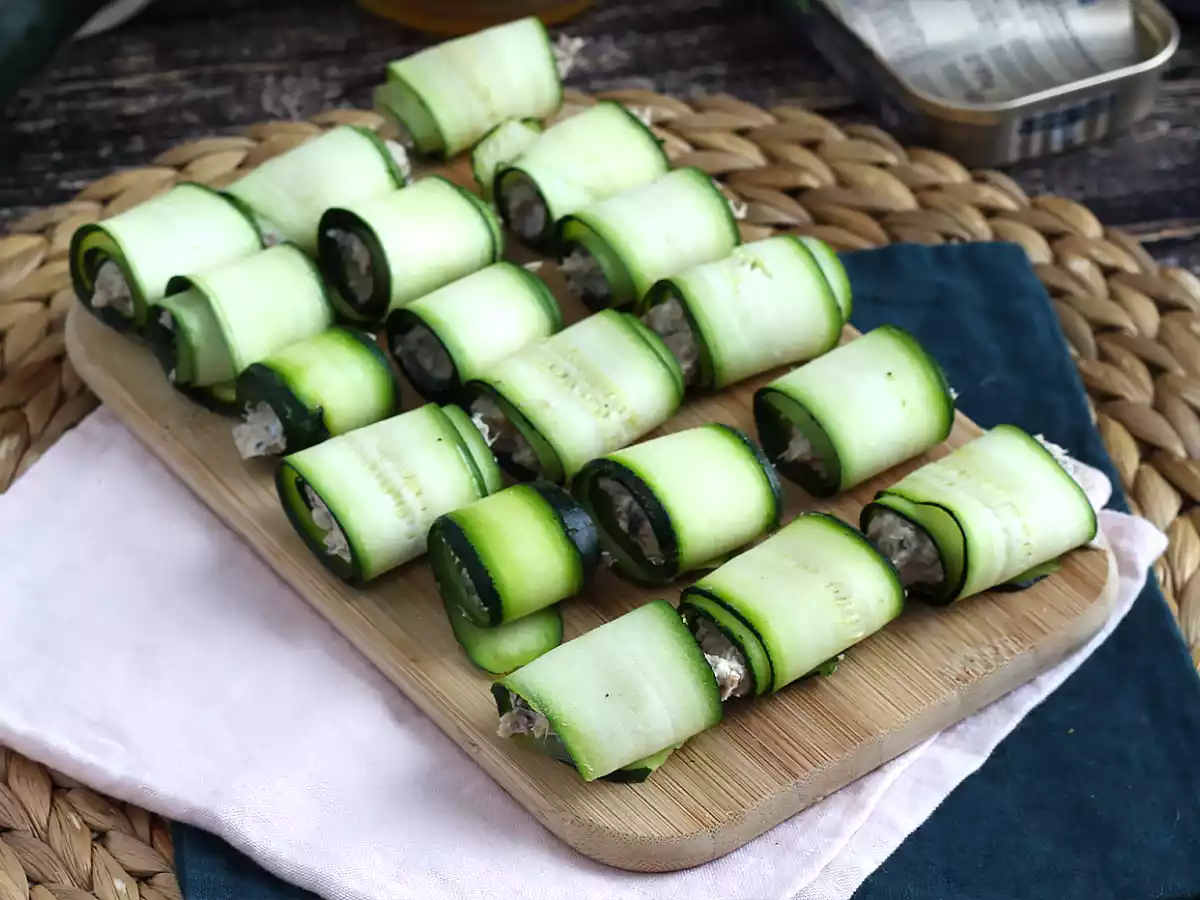 Rullar med zucchini och sardiner - foto 4