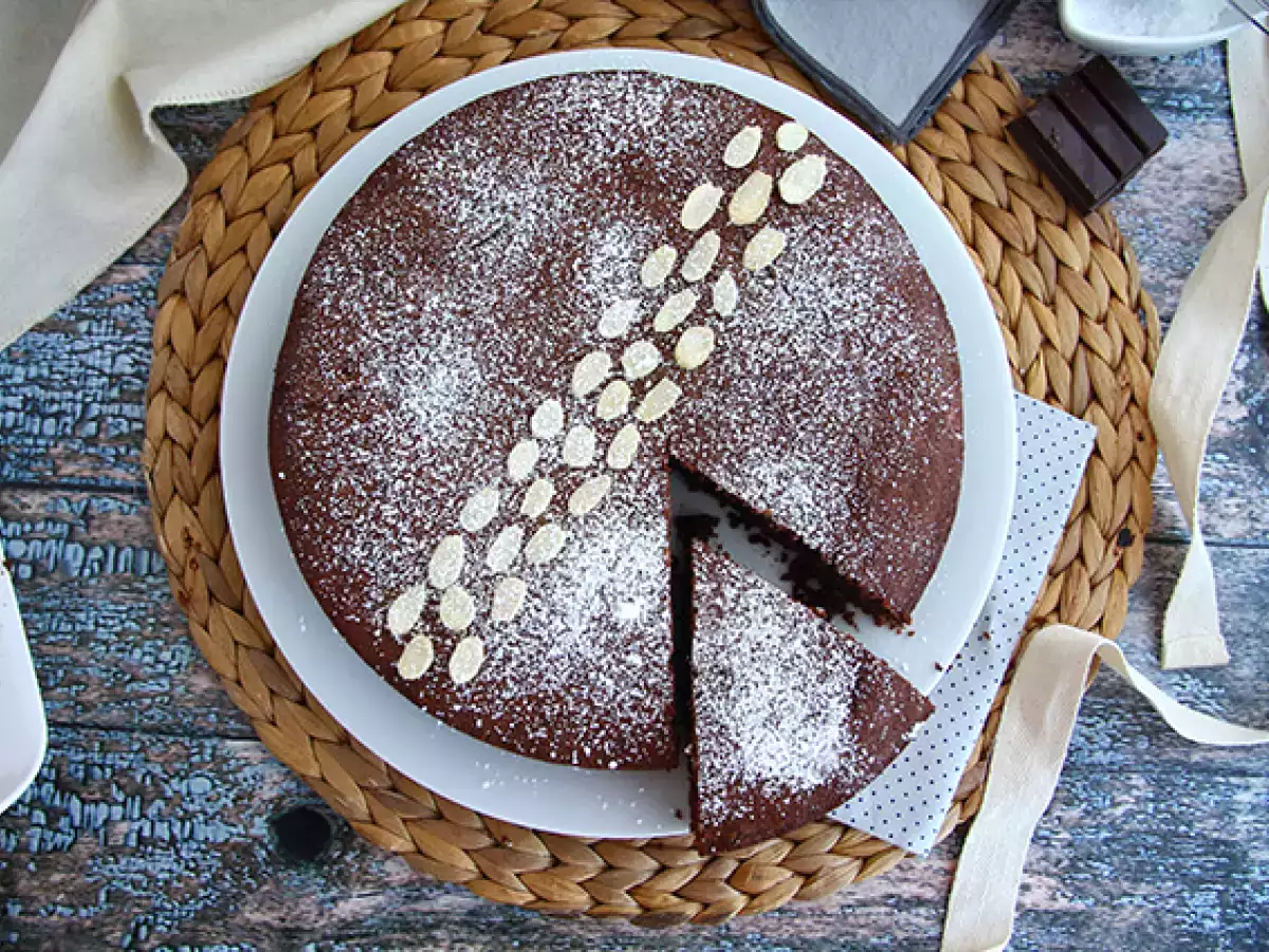 Saftig Torta Caprese med choklad - foto 2