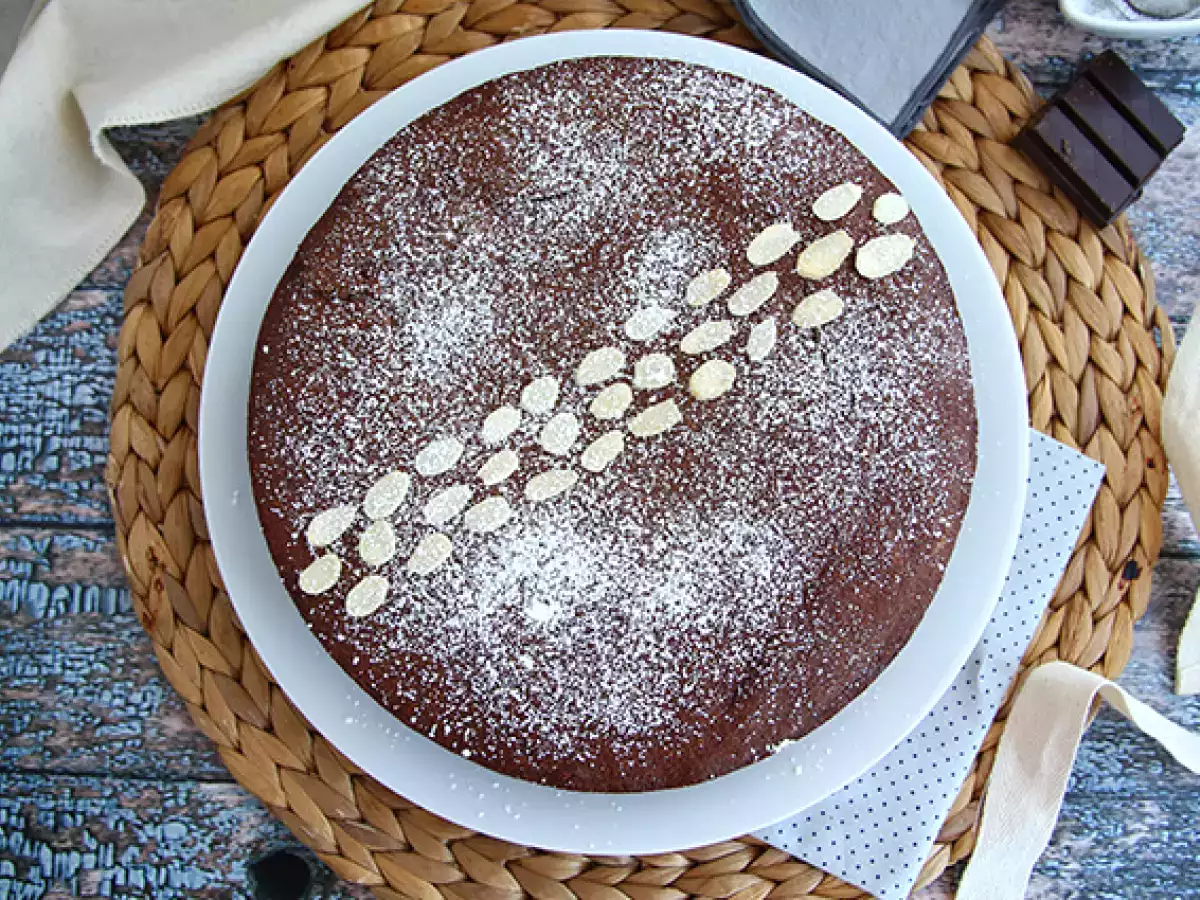 Saftig Torta Caprese med choklad - foto 3