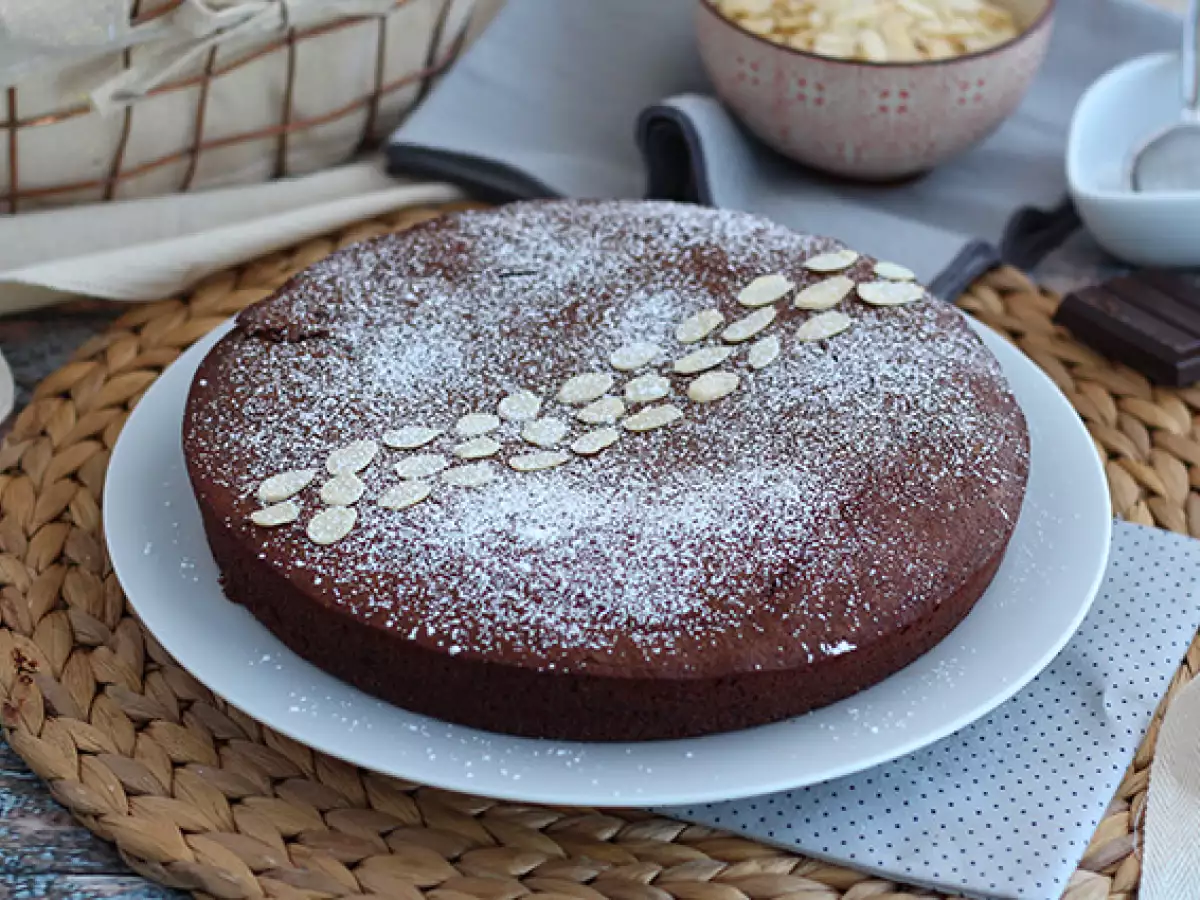 Saftig Torta Caprese med choklad - foto 4