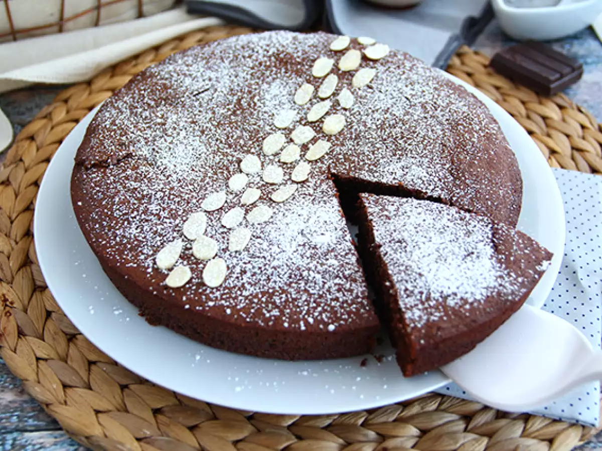Saftig Torta Caprese med choklad - foto 5