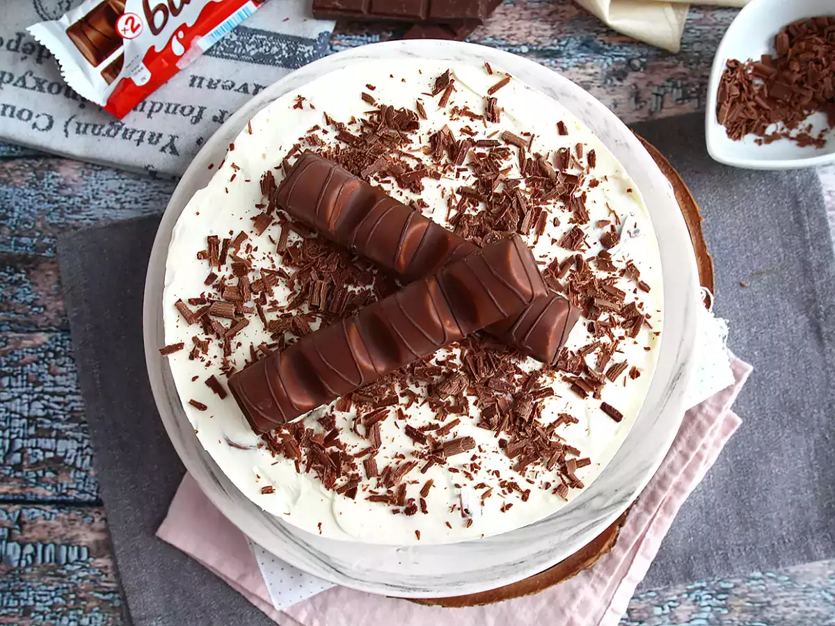 Sagolik Kinder Bueno cheesecake utan bakning - foto 2
