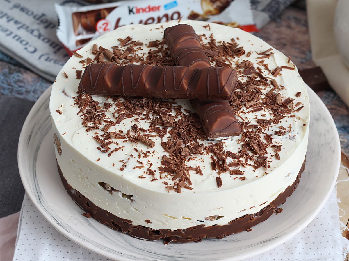 Sagolik Kinder Bueno cheesecake utan bakning - foto 4