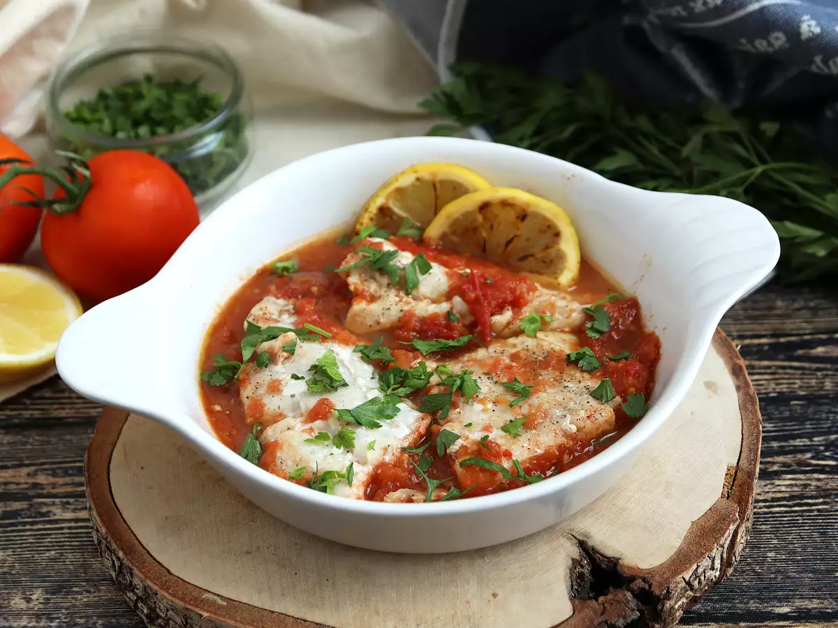 Saithe med tomat och citron (hälsosamt och enkelt recept!)