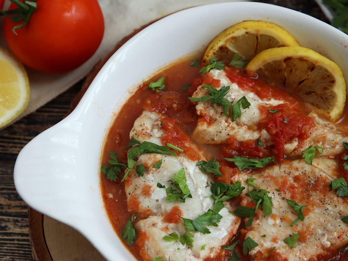 Saithe med tomat och citron (hälsosamt och enkelt recept!) - foto 2