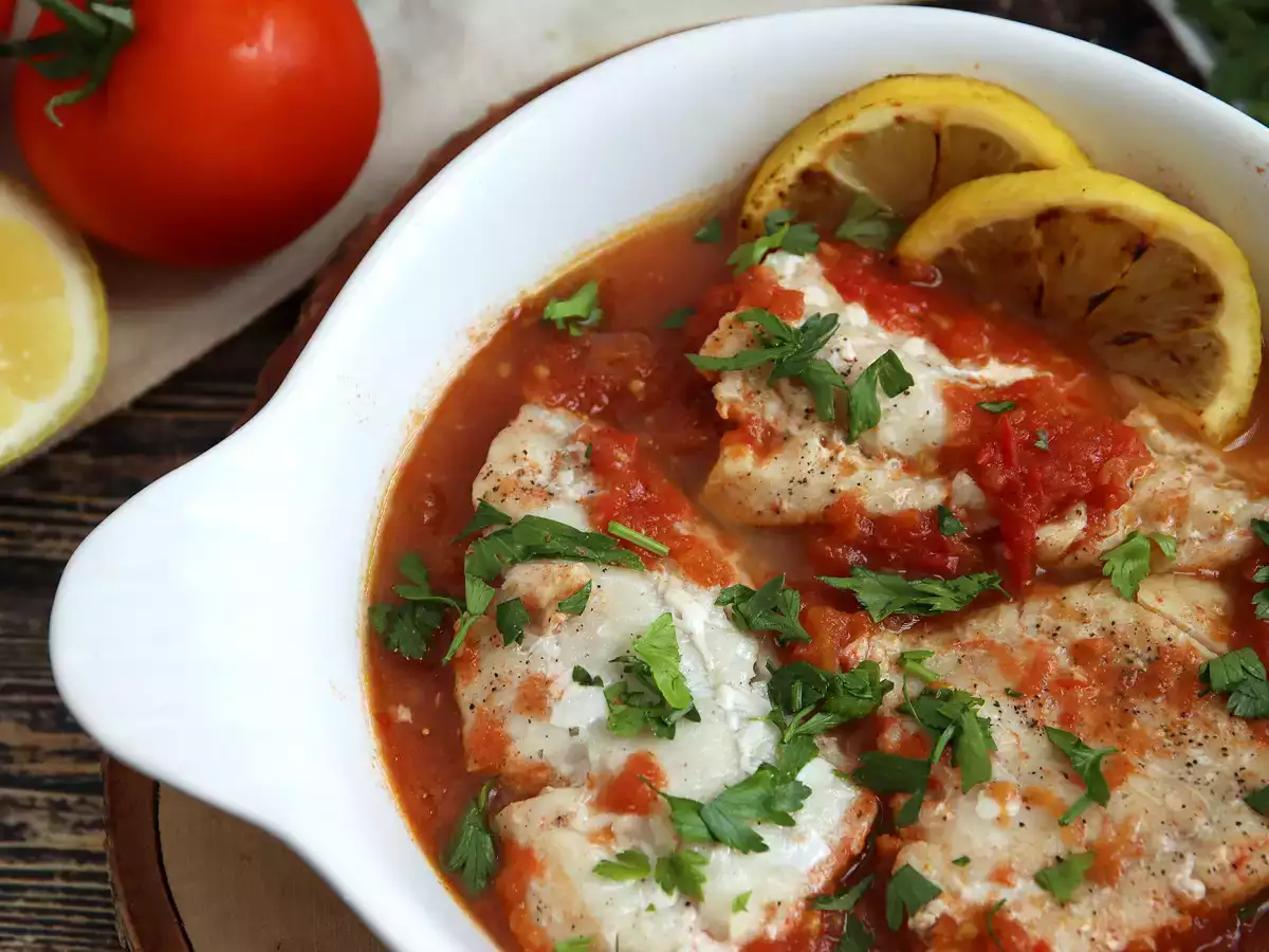 Saithe med tomat och citron (hälsosamt och enkelt recept!) - foto 2