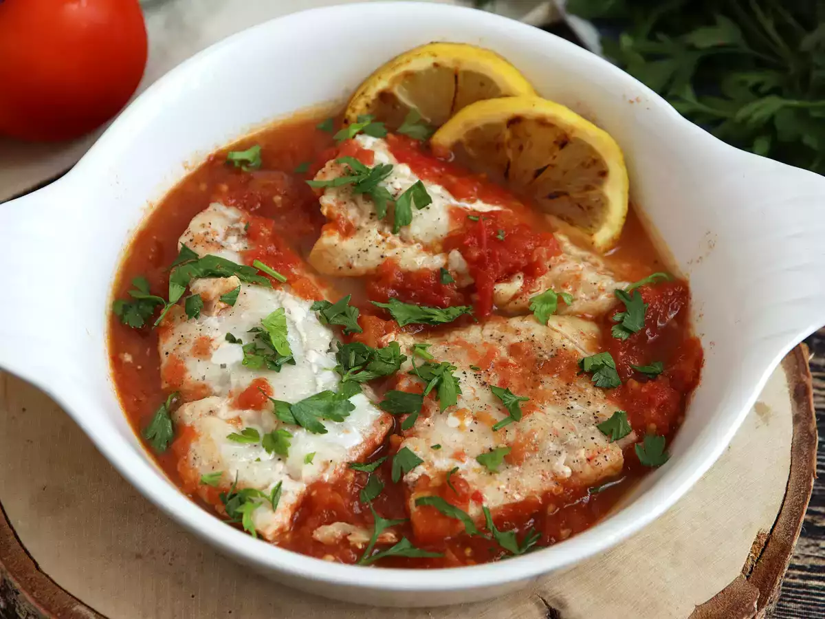 Saithe med tomat och citron (hälsosamt och enkelt recept!) - foto 3