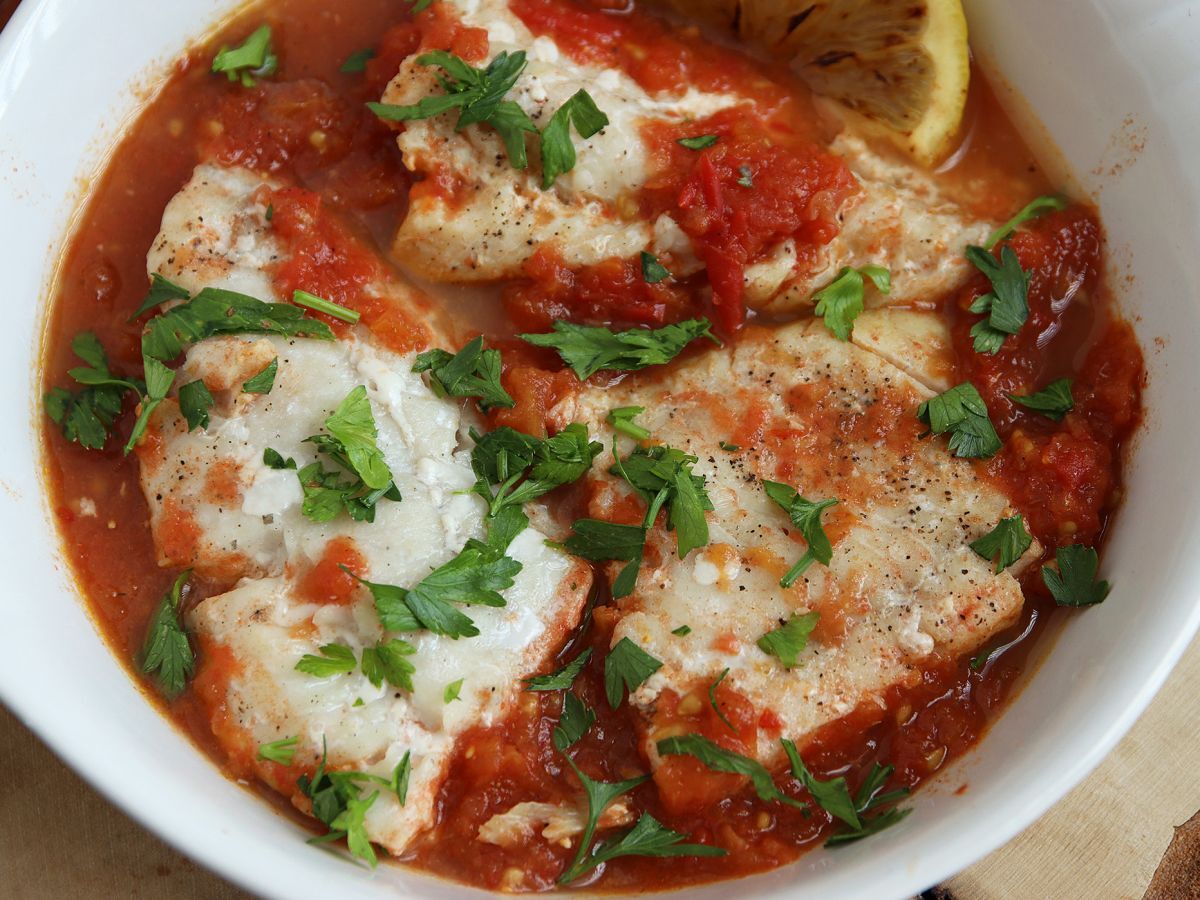 Saithe med tomat och citron (hälsosamt och enkelt recept!) - foto 4