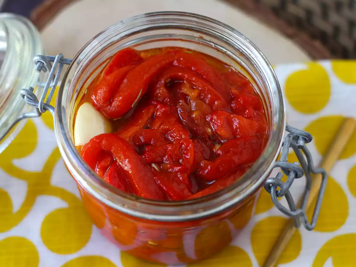 Sallad med rostad paprika i luftfritös - foto 2