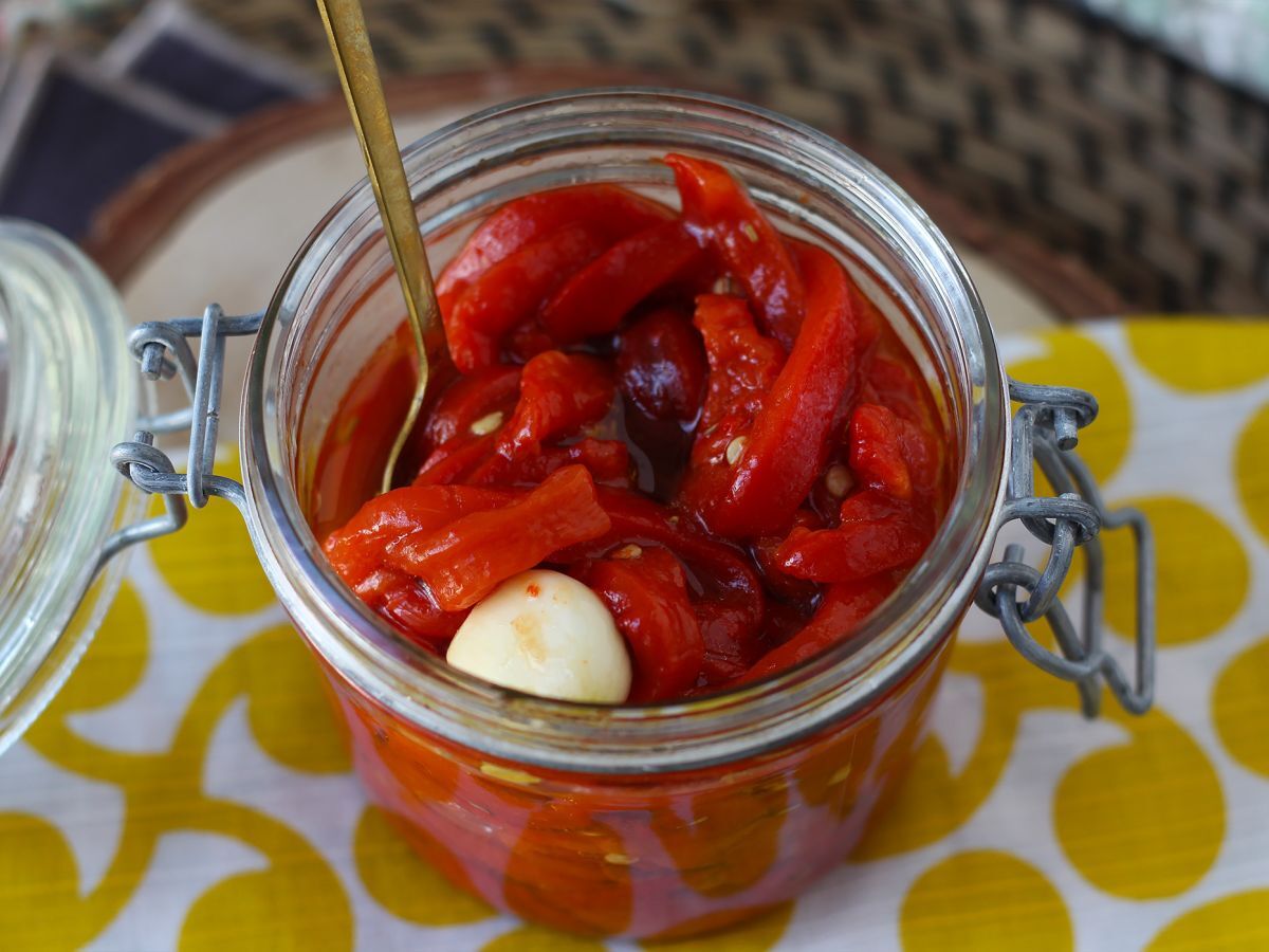 Sallad med rostad paprika i luftfritös - foto 4