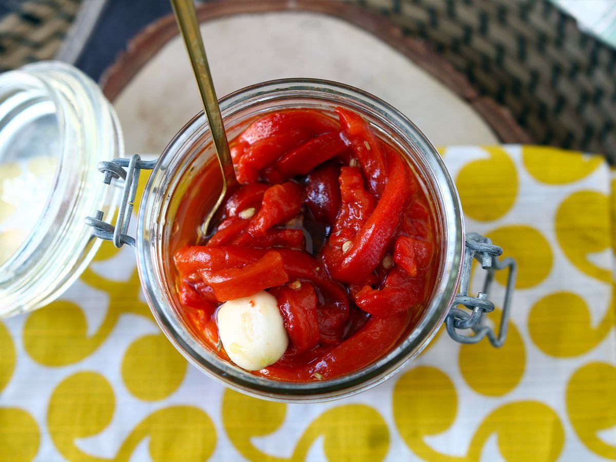 Sallad med rostad paprika i luftfritös - foto 6