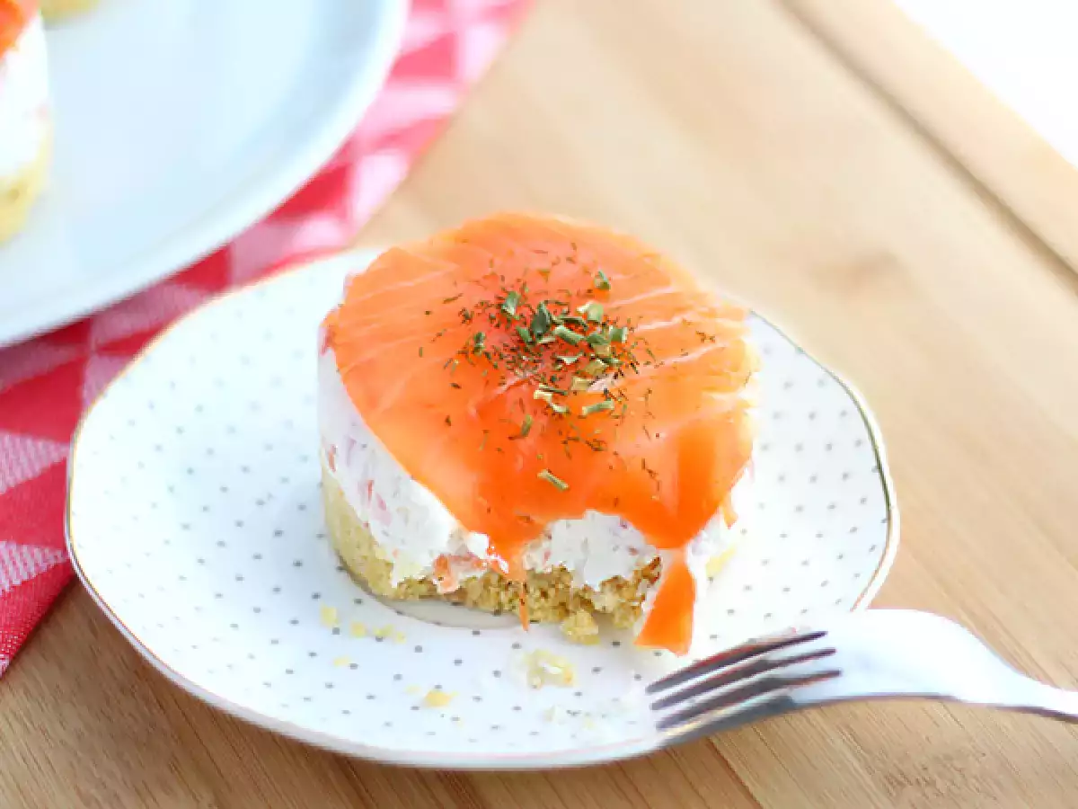 Salta cheesecakes med rökt lax - foto 4