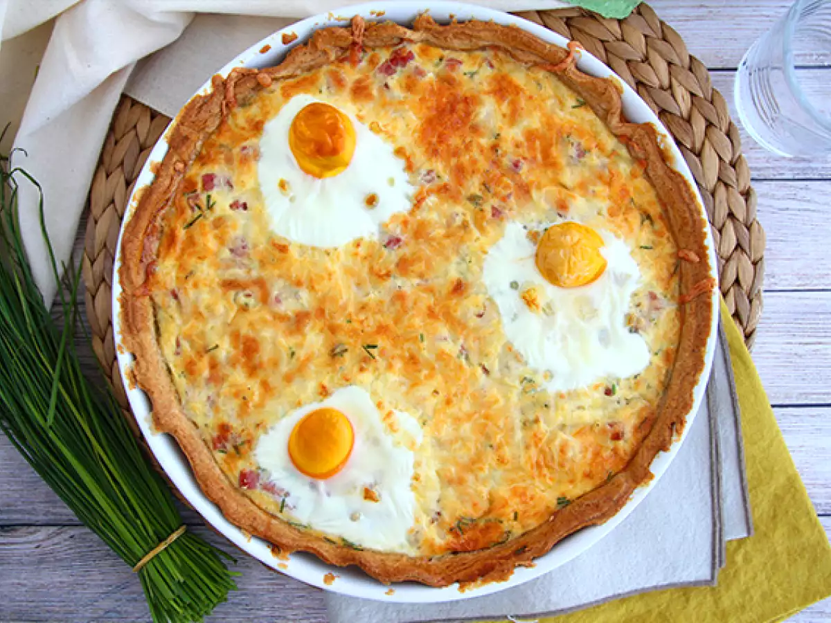 Skinkpaj med ägg och mozzarella - foto 4