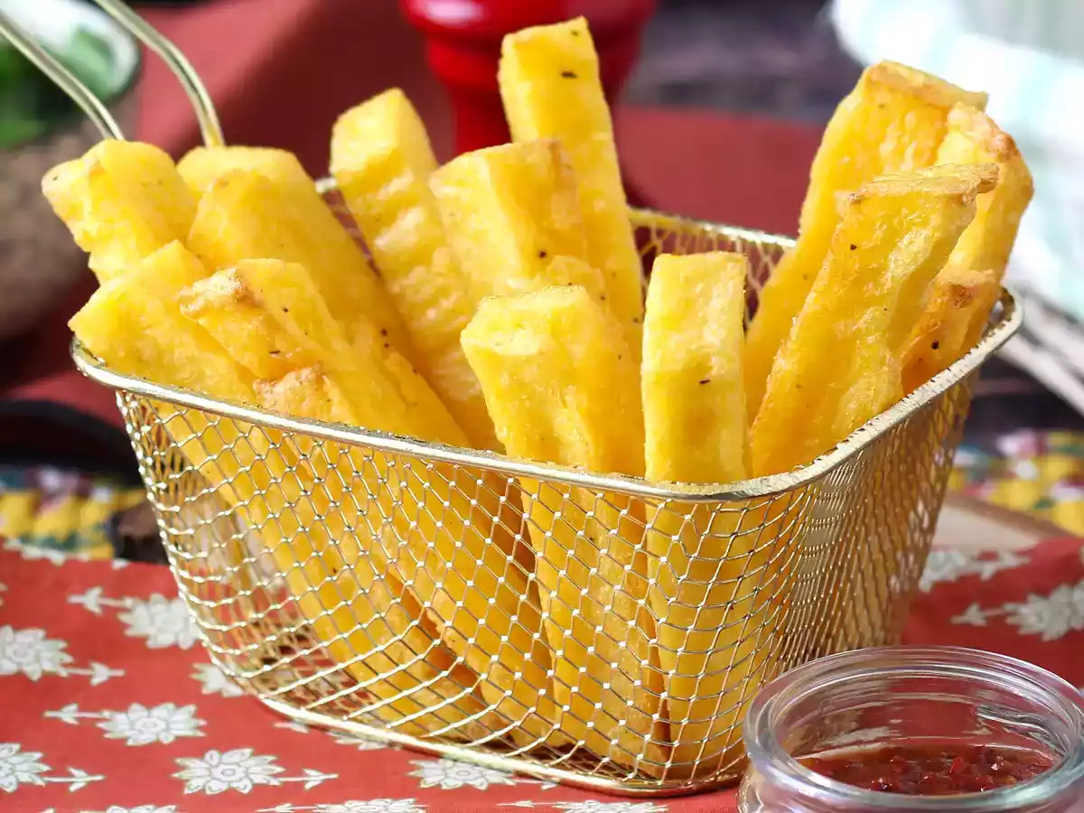 Skuldfri friterad polenta: krispig, gyllene och perfekt i Air Fryer!